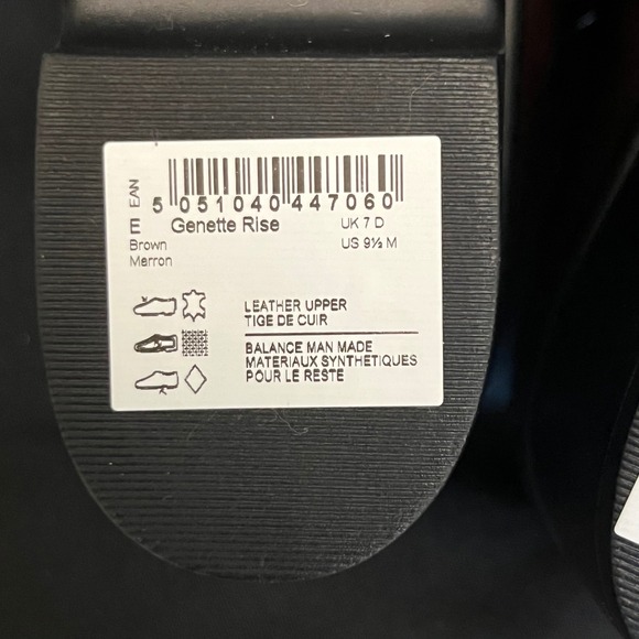 Clarks Hope Roxanne Women's Dark Brown Leather Side Zip Wedge Ankle Bootie Shoes - Picture 9 of 9